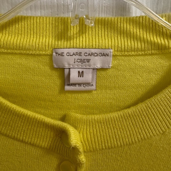 J crew “ the Clare cardigan” in yellow - Picture 3 of 5